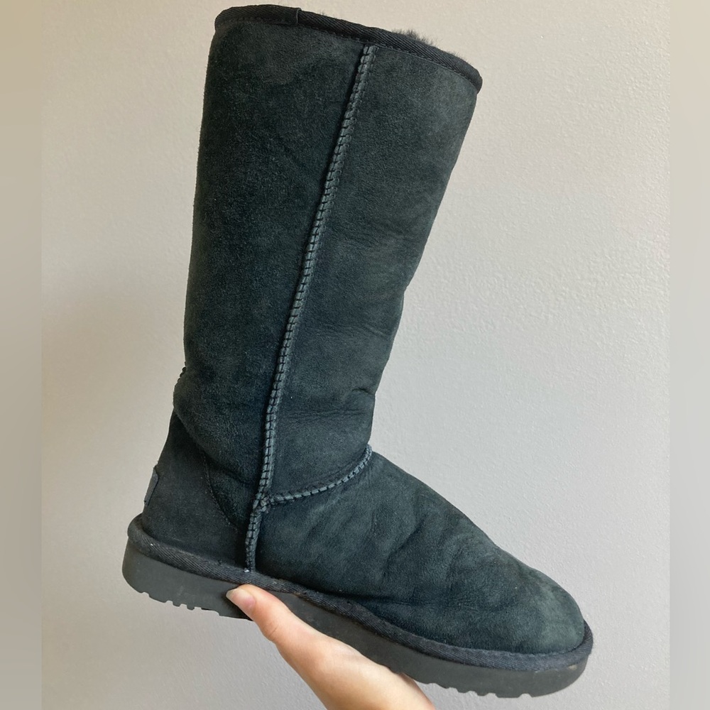 Women’s UGG tall classic black boots size 7.